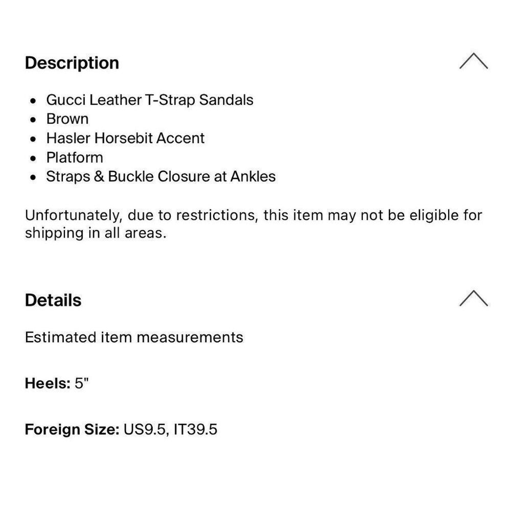 Gucci Authentic Solid Brown Leather Horsebit T St… - image 6